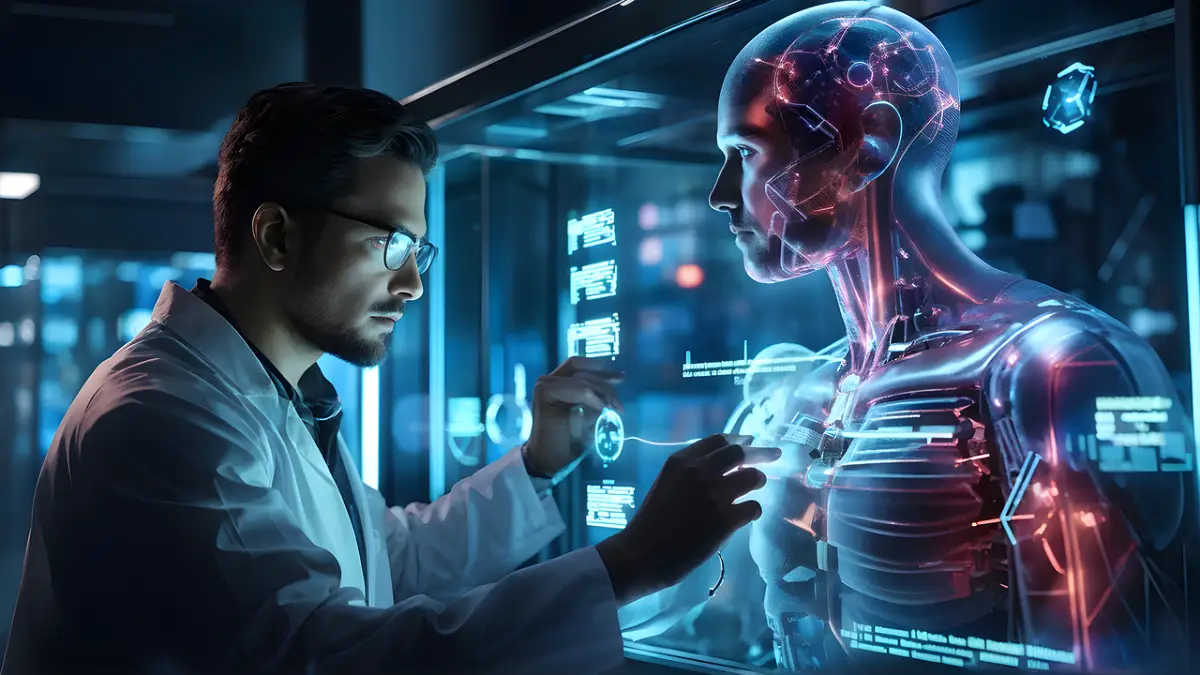 Persona utilizando tecnología wearable